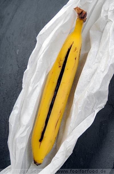 Banane en papillote