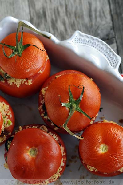 Rezept mit Bild für gefüllte Tomaten mit Couscous